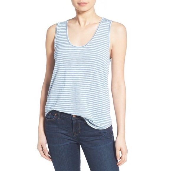 Madewell Tops - Madewell Anthem Stripe Scoop Tank szL